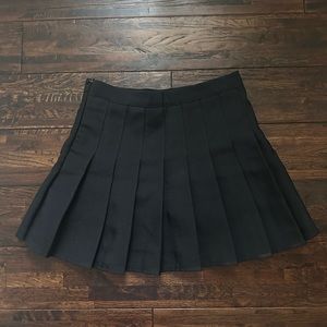 Brand New Korean Black Pleated Skirt
